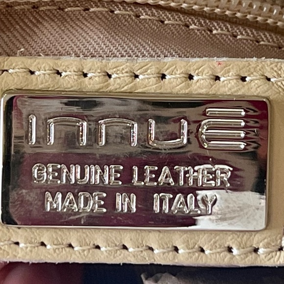 INNUE MADE IN ITALY EMBOSSED SUEDE SATCHEL PURSE - Picture 3 of 4